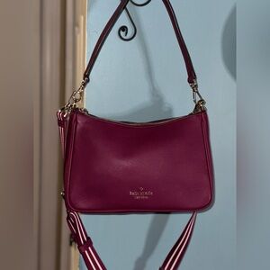 Kate Spade Rosie Shoulder/Crossbody Bag in Dark Raspberry